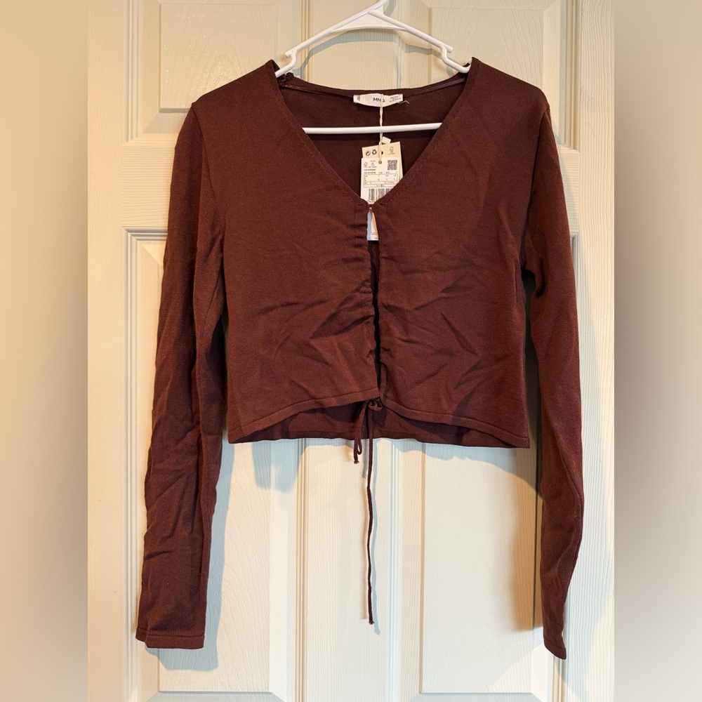 Mango Cropped Knit Top - Picture 6 of 8